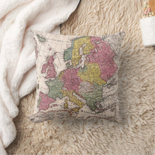 Antique Old Map Inspired (9) Cushion