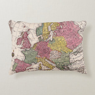 Antique Old Map Inspired (9) Decorative Cushion
