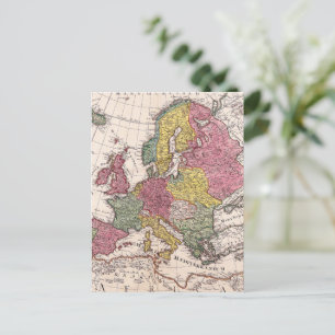 Antique Old Map Inspired (9) Postcard