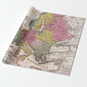 Antique Old Map Inspired (9) Wrapping Paper