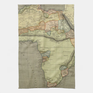 Antique Old Map Inspired Tea Towel