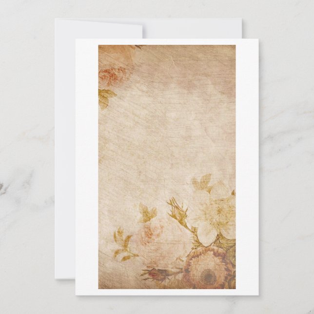 Antique Old Note Paper Card (Front)