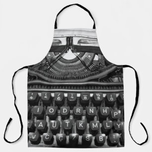 antique old typewriter used in correspondence60s r apron