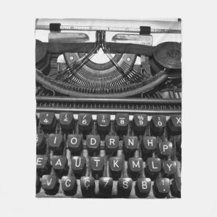 antique old typewriter used in correspondence60s r fleece blanket
