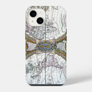 Antique Old World Map by Claude Auguste Berey iPhone Case