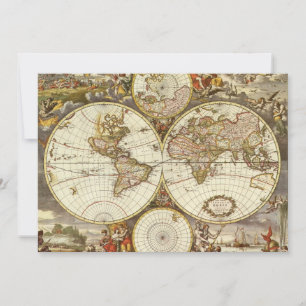 Antique Old World Map by Frederick de Wit, c. 1680