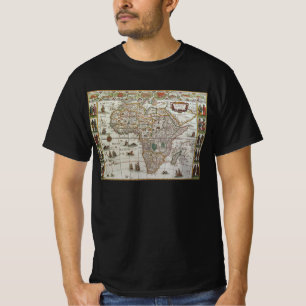 Antique Old World Map of Africa by Blaeu, c.1635 T-Shirt
