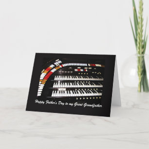 Antique Organ Happy Father's Day Great Grandfather Card