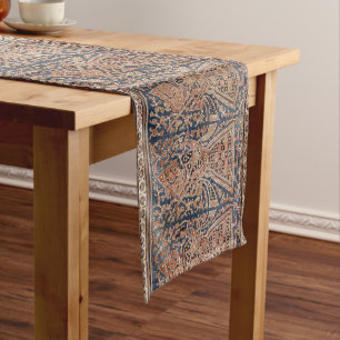 Antique Oriental Indonesia Mawa Pattern Short Table Runner