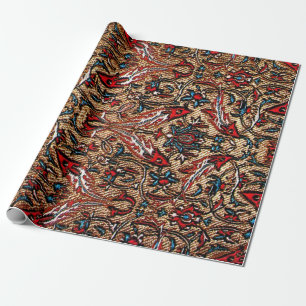 Antique Oriental Persian Pattern Wrapping Paper