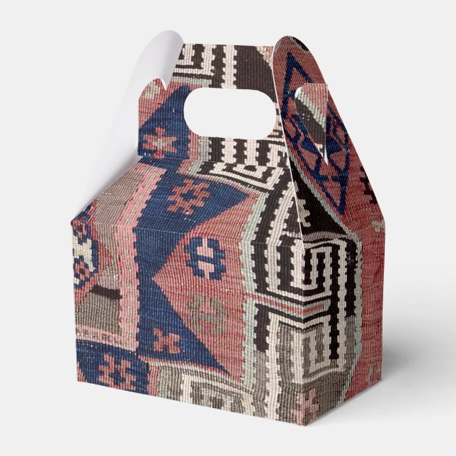 Antique Oriental Red Turkish Persian Carpet   Favour Box (Front Side)