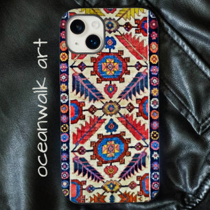 Antique Oriental Rug Bold Leaf Design iPhone 14 Plus Case