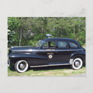 Antique Orleans, MA Police Chief's Car Postcard