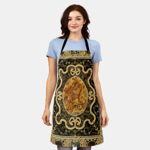 Antique Ornamental Italian Gemstone Pattern Apron