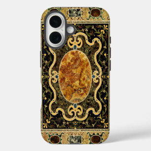 Antique Ornamental Italian Gemstone Pattern iPhone 16 Case