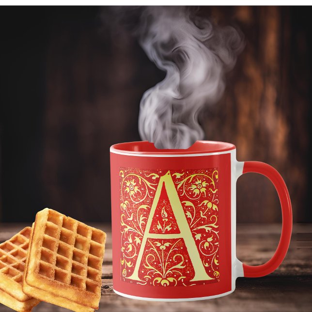  Antique ornamental monogram - capital A Mug (Creator Uploaded)