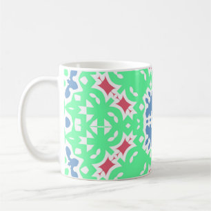 Antique ornate tiles talavera mexico. Set of vinta Coffee Mug