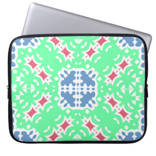 Antique ornate tiles talavera mexico. Set of vinta Laptop Sleeve