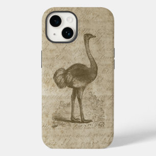 Antique Ostrich Script Grunge Paper Case-Mate iPhone 14 Case