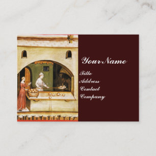 ANTIQUE OVEN  BAKER ,BAKERY BREAD SHOP BUSINESS CARD