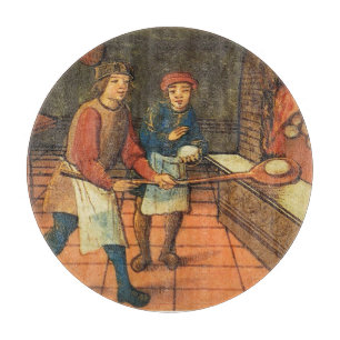 ANTIQUE OVEN  BAKER ,BAKERY BREAD SHOP  CUTTING BOARD