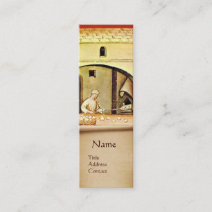 ANTIQUE OVEN BAKER ,BAKERY BREAD SHOP MINI BUSINESS CARD