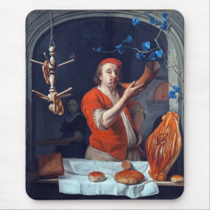 ANTIQUE OVEN BAKER ,BAKERY BREAD SHOP MOUSE PAD