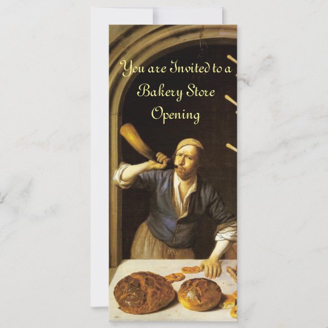 ANTIQUE OVEN  BAKERY BREAKFEAST PARTY INVITATION (Front)