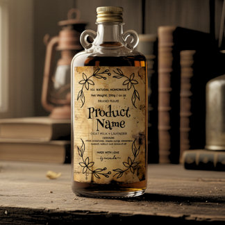 Antique paper Apothecary Style Labels