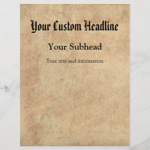 Antique Paper Background Custom Text