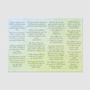 Antique Paper Bible Psalm Verses for Journals 