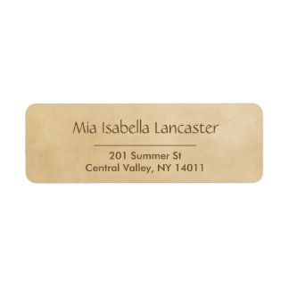 Antique Paper - Return Address Labels