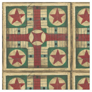 Antique Parcheesi Game Board by Ethan Harper Fabric