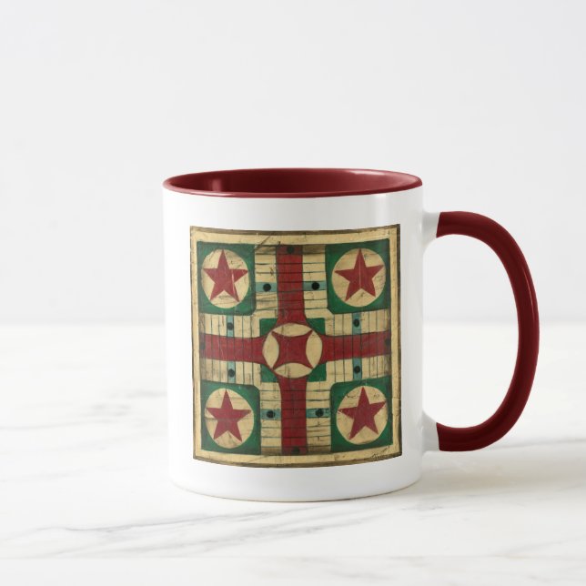 Antique Parcheesi Game Board by Ethan Harper Mug (Right)