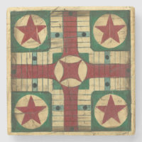 Antique Parcheesi Game Board by Ethan Harper
