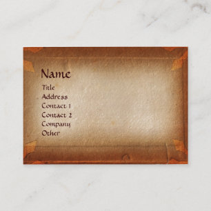 ANTIQUE PARCHMENT / LEGAL OFFICE, ATTORNEY BUSINESS CARD