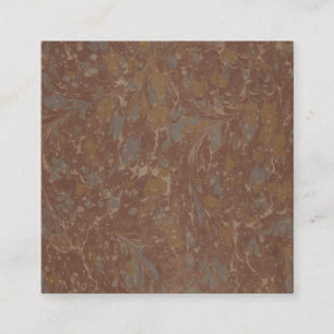 Antique Pattern Book II Square Business Card