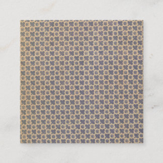 Antique Pattern Book III Square Business Card