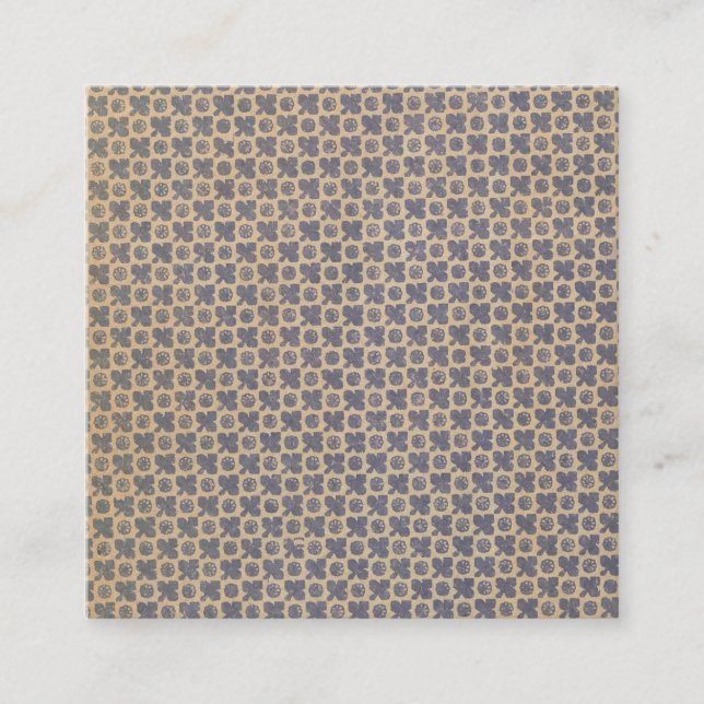 Antique Pattern Book III Square Business Card (Front)