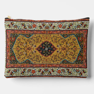 Antique Persian Carpet Elegant Design Accessory Pouch