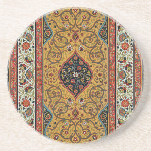 Antique Persian Carpet Elegant Design Coaster