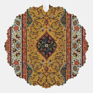 Antique Persian Carpet Elegant Design Tree Decoration Card