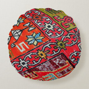 Antique Persian,  Pattern, Carpet Round Cushion