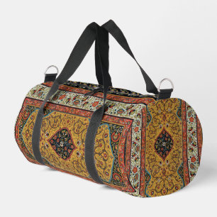 Antique Persian Rich Carpet Elegant Rug Carpet Duffle Bag