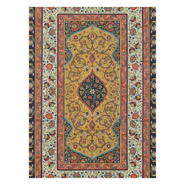 Antique Persian Rich Carpet Elegant Rug Carpet Tablecloth (Front)
