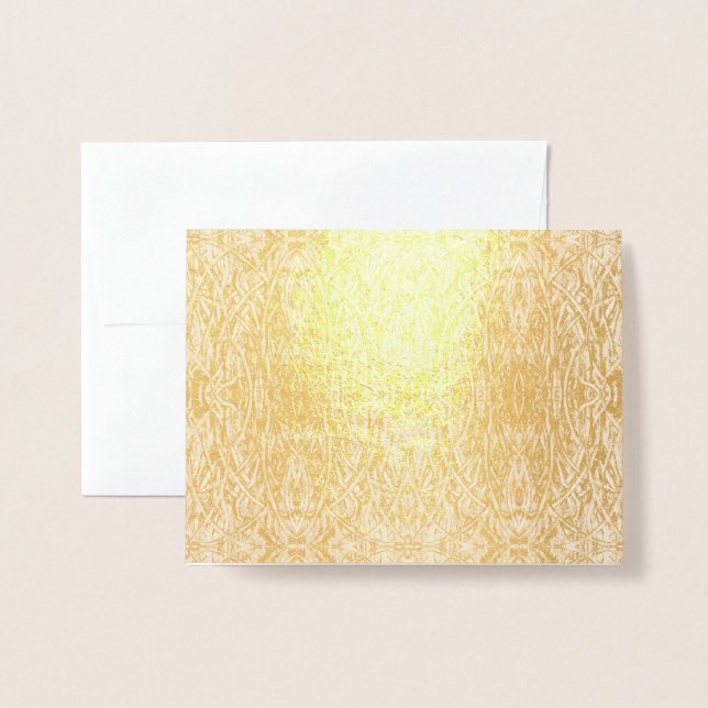 'Antique Persian Rug- Look' pattern CGGWOMF! Foil Card (Front With Envelope)