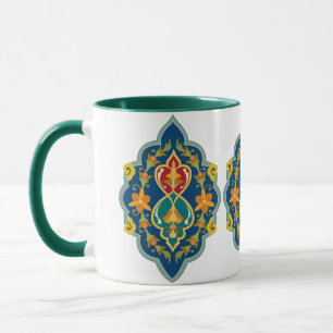 Antique Persian Turkish Pattern 7-Tone  V2 Coffee  Mug