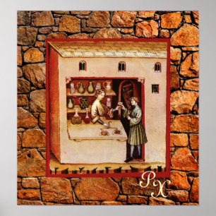 ANTIQUE PHARMACY,Pharmacist,Medicine,Drugstore Poster