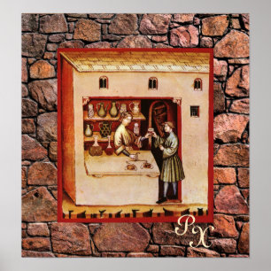 ANTIQUE PHARMACY,Pharmacist,Medicine,Drugstore Poster
