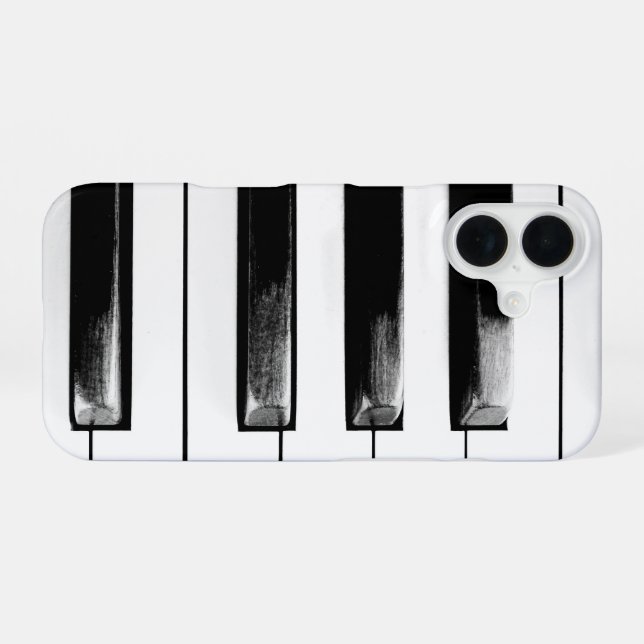 Antique Piano Keys iPhone 16 Case (Back Horizontal)